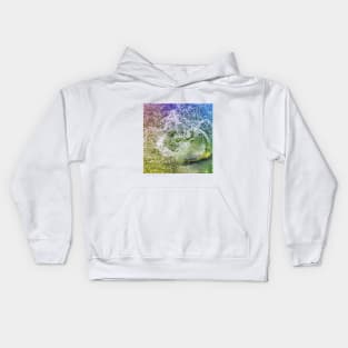 SCENERY 31 - Colorful Splash Of Water Wave Kids Hoodie